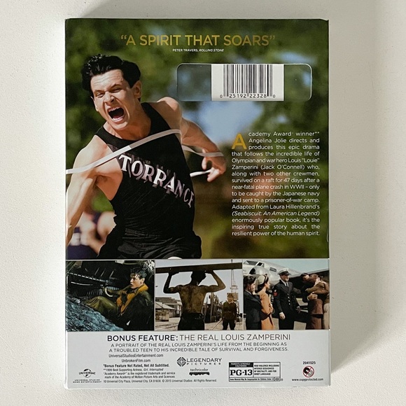 Unbroken DVD The Unbelievable True Story Survival Resilience Redemption - Picture 3 of 6